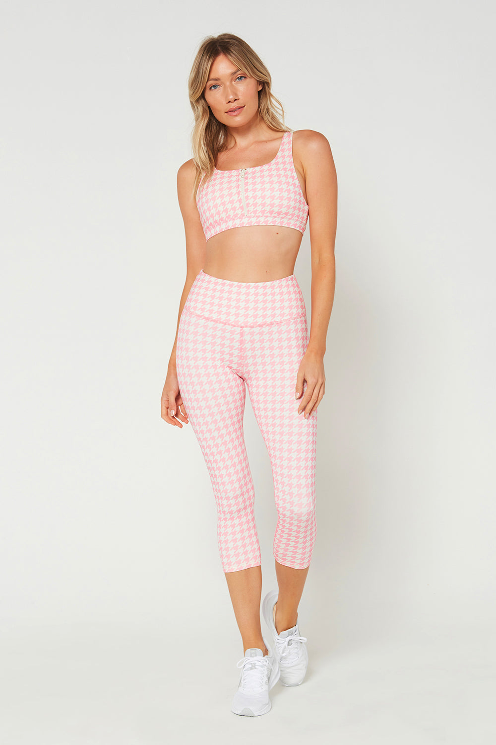 Pink  Cropped Leggings