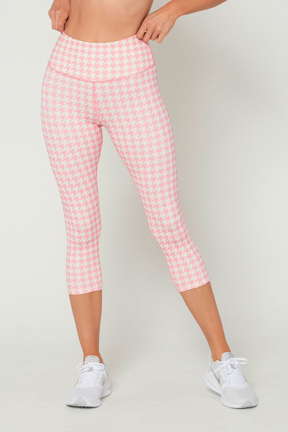 Pink  Cropped Leggings
