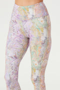 Pastel Marble High Waisted Leggings