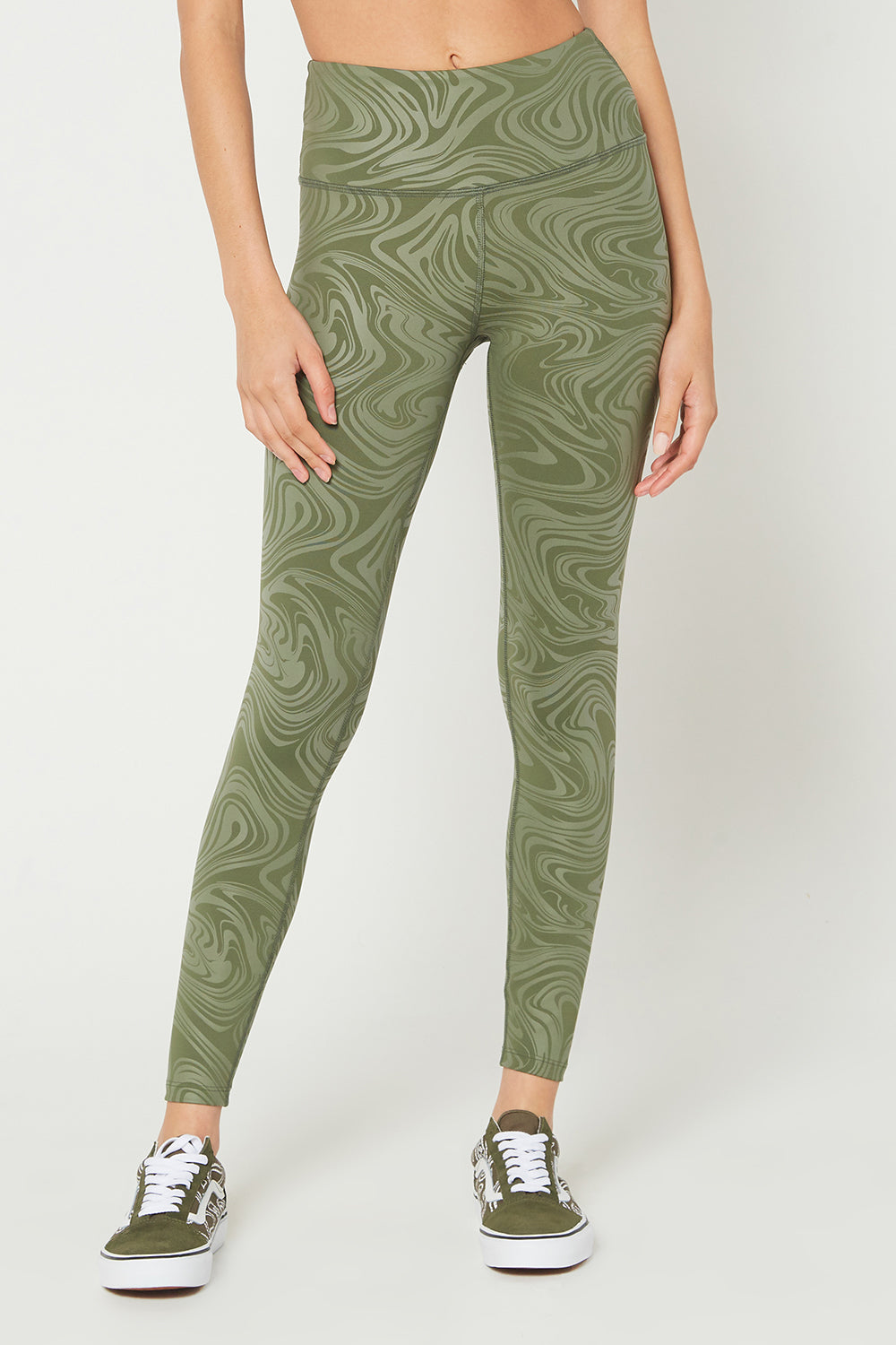 Metallic Marble Leggings