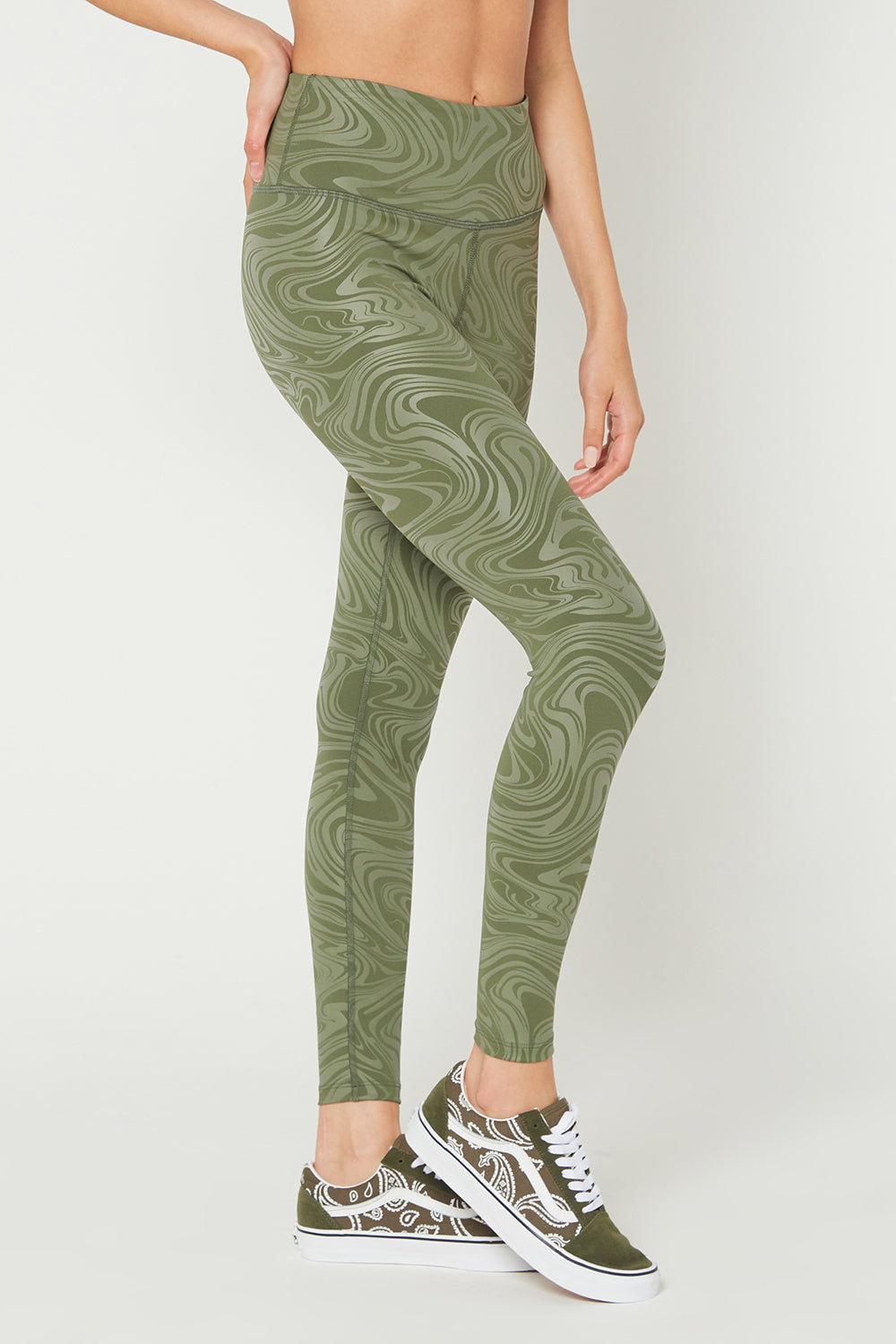 Metallic Marble Leggings