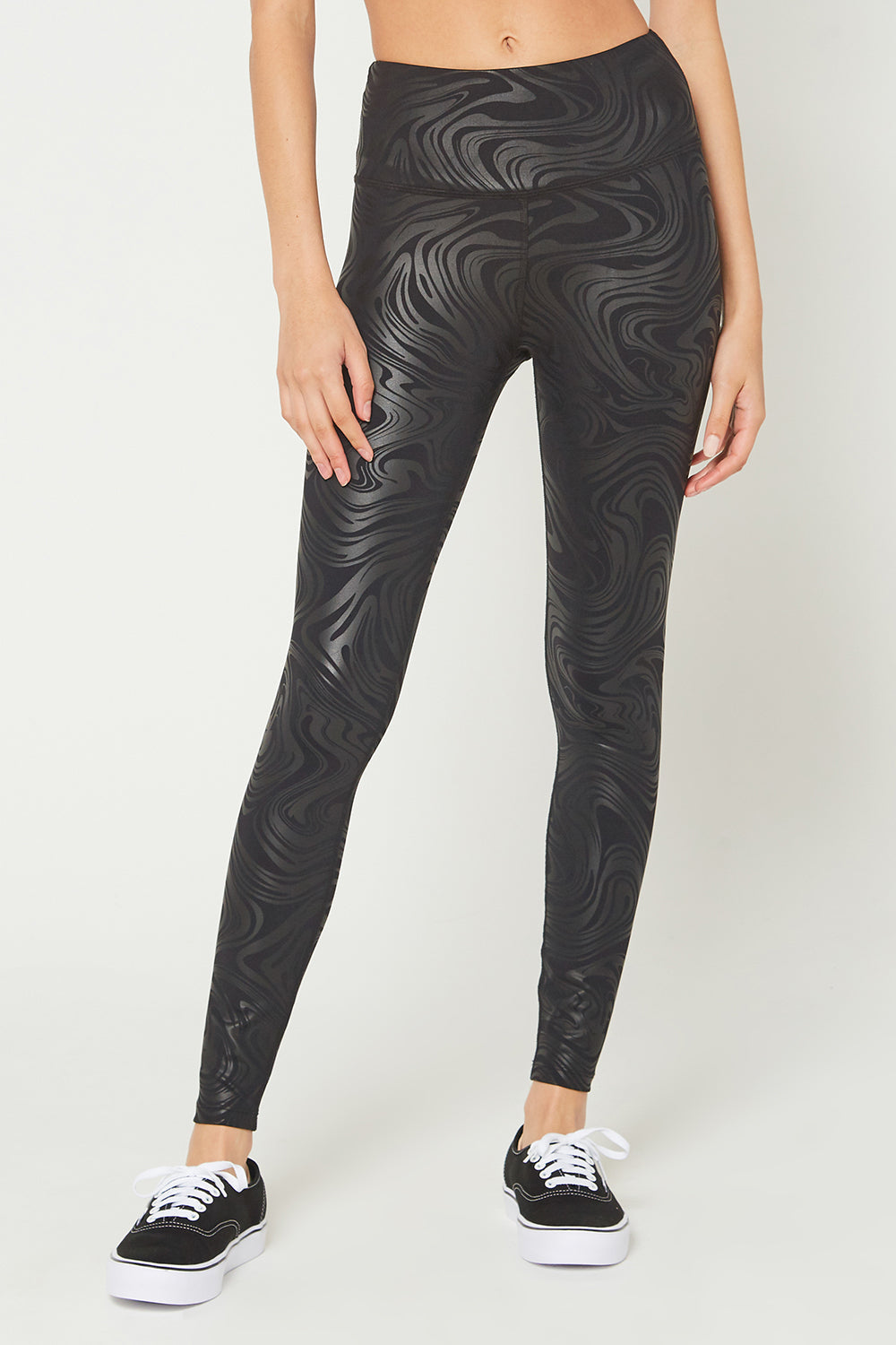 Metallic Marble Leggings