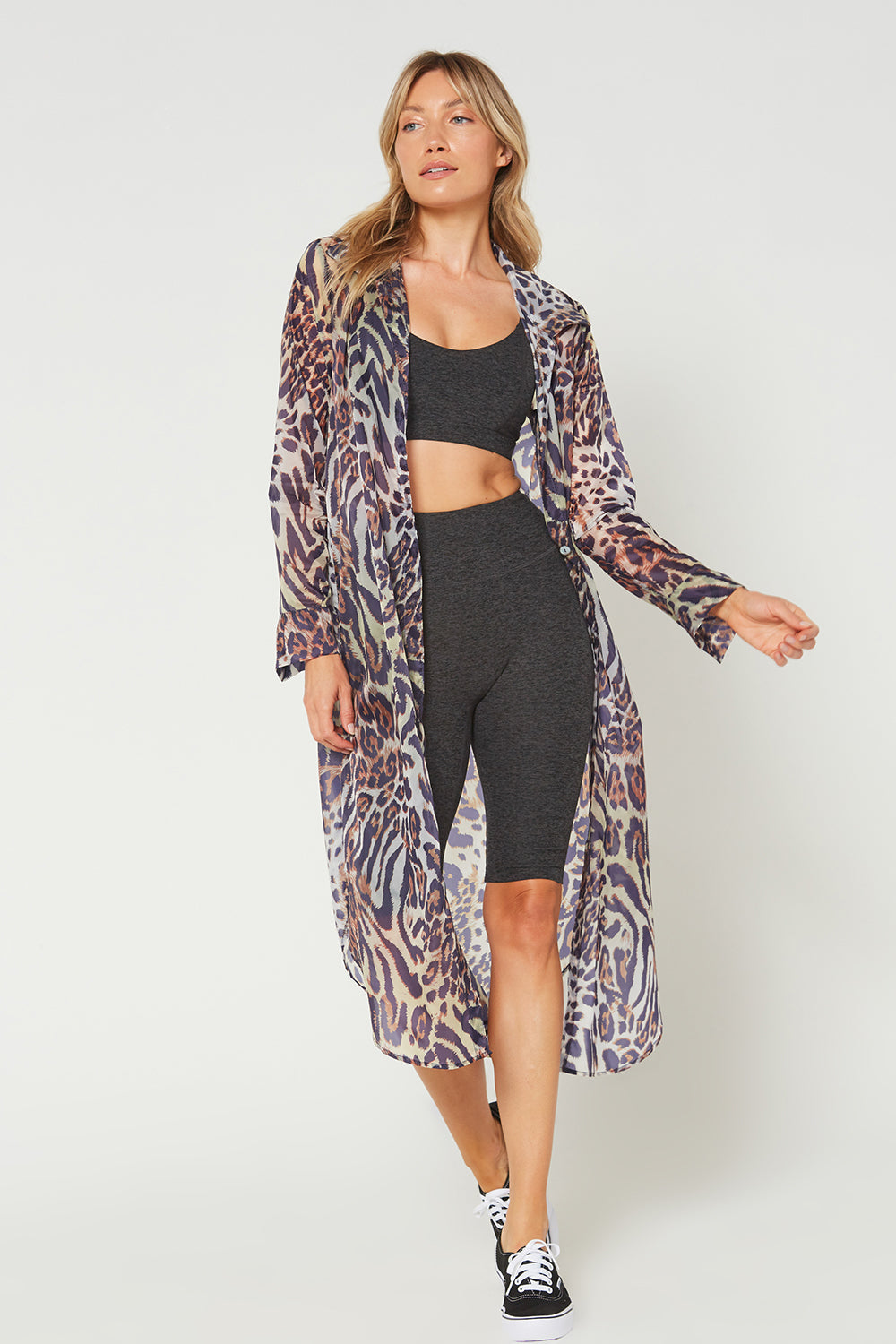 Wild Side Maxi Cover Up Shirt