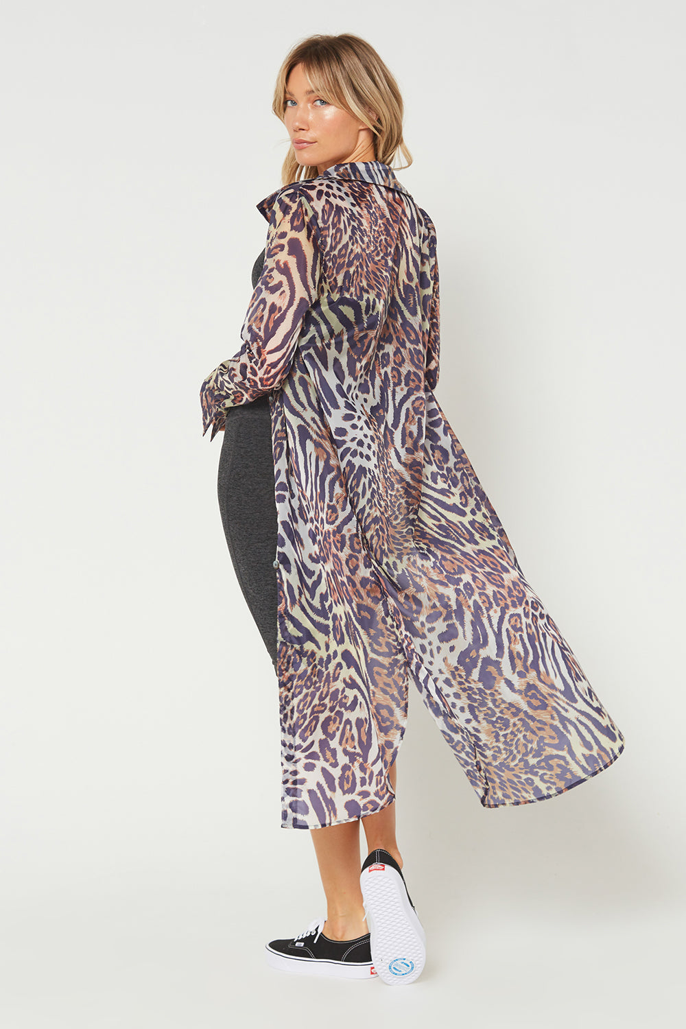 Wild Side Maxi Cover Up Shirt