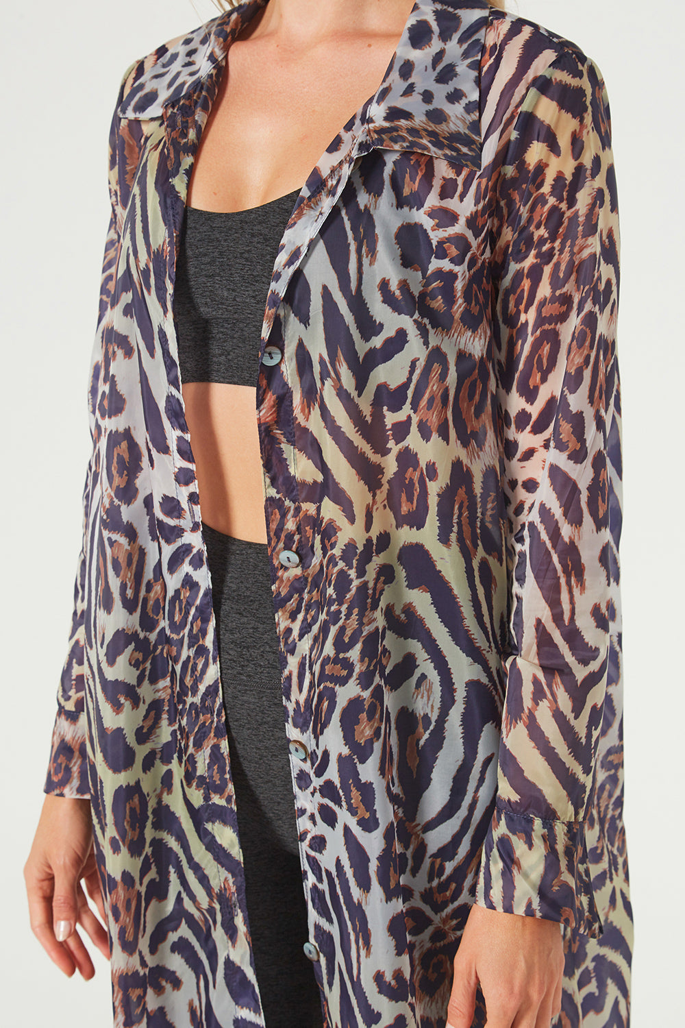 Wild Side Maxi Cover Up Shirt