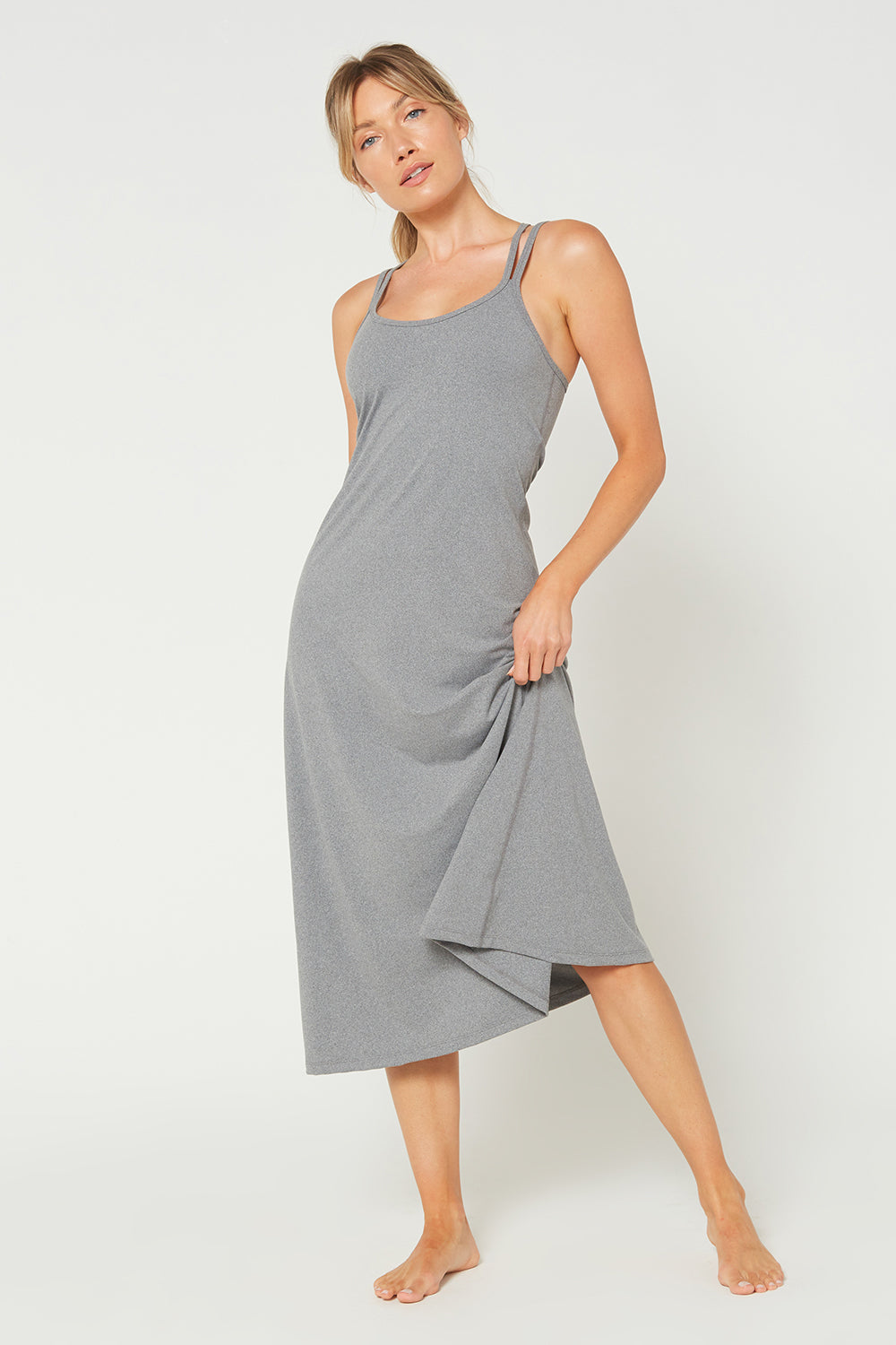 Cross Back Strap Maxi Dress