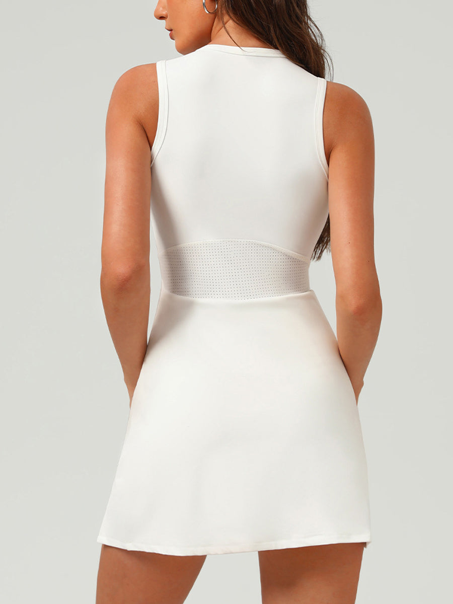Sleek Zip-Up Dress