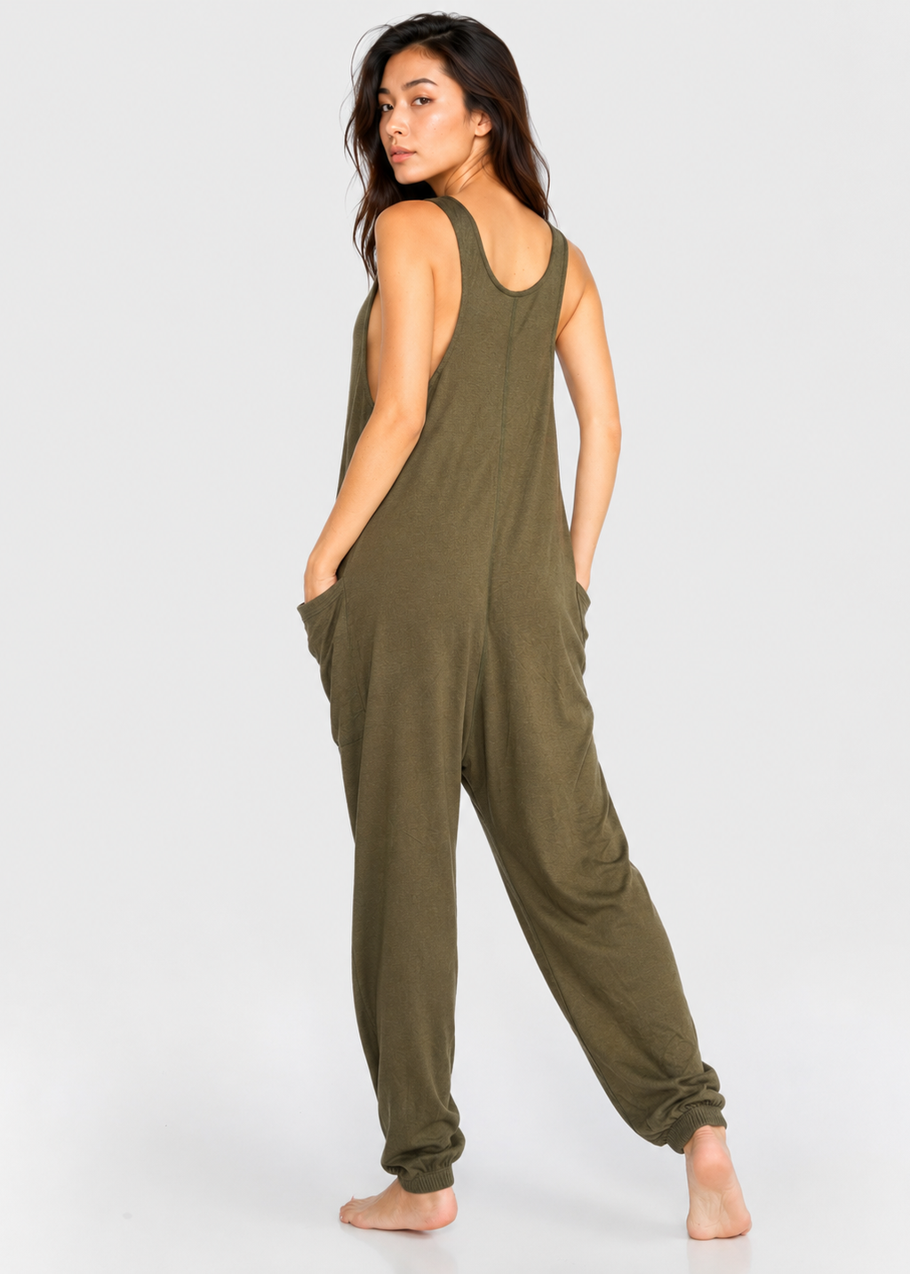 Soft Drape Pocket Romper