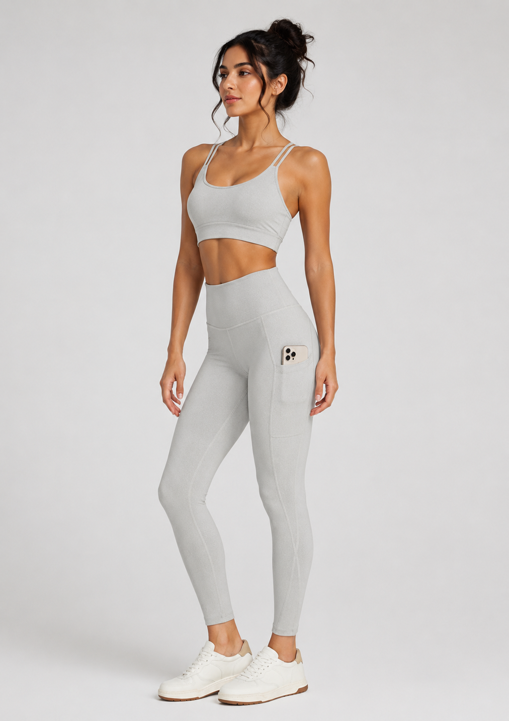Stretch Heather Pocket Legging