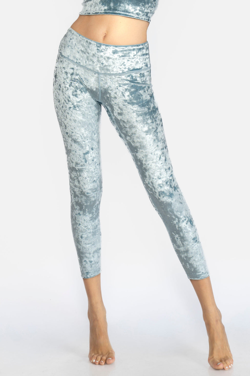 Velvet Cropped Leggings