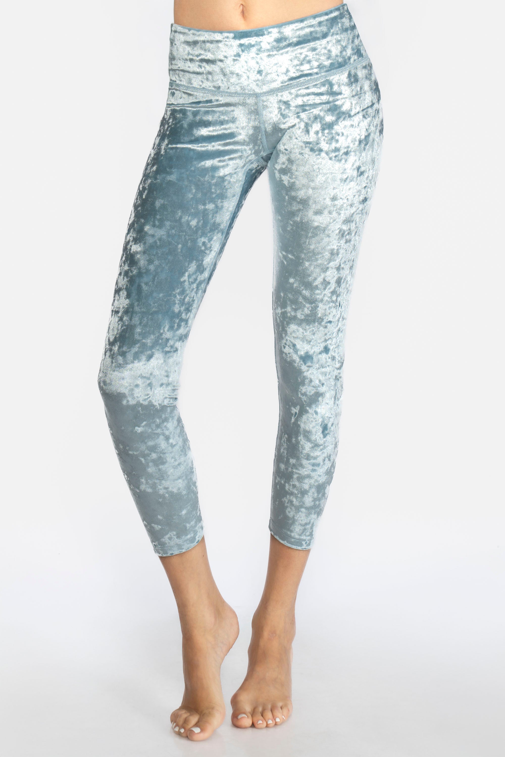 Velvet Cropped Leggings