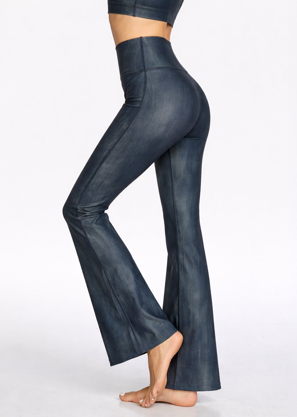 Vintage Denim Flare Leggings