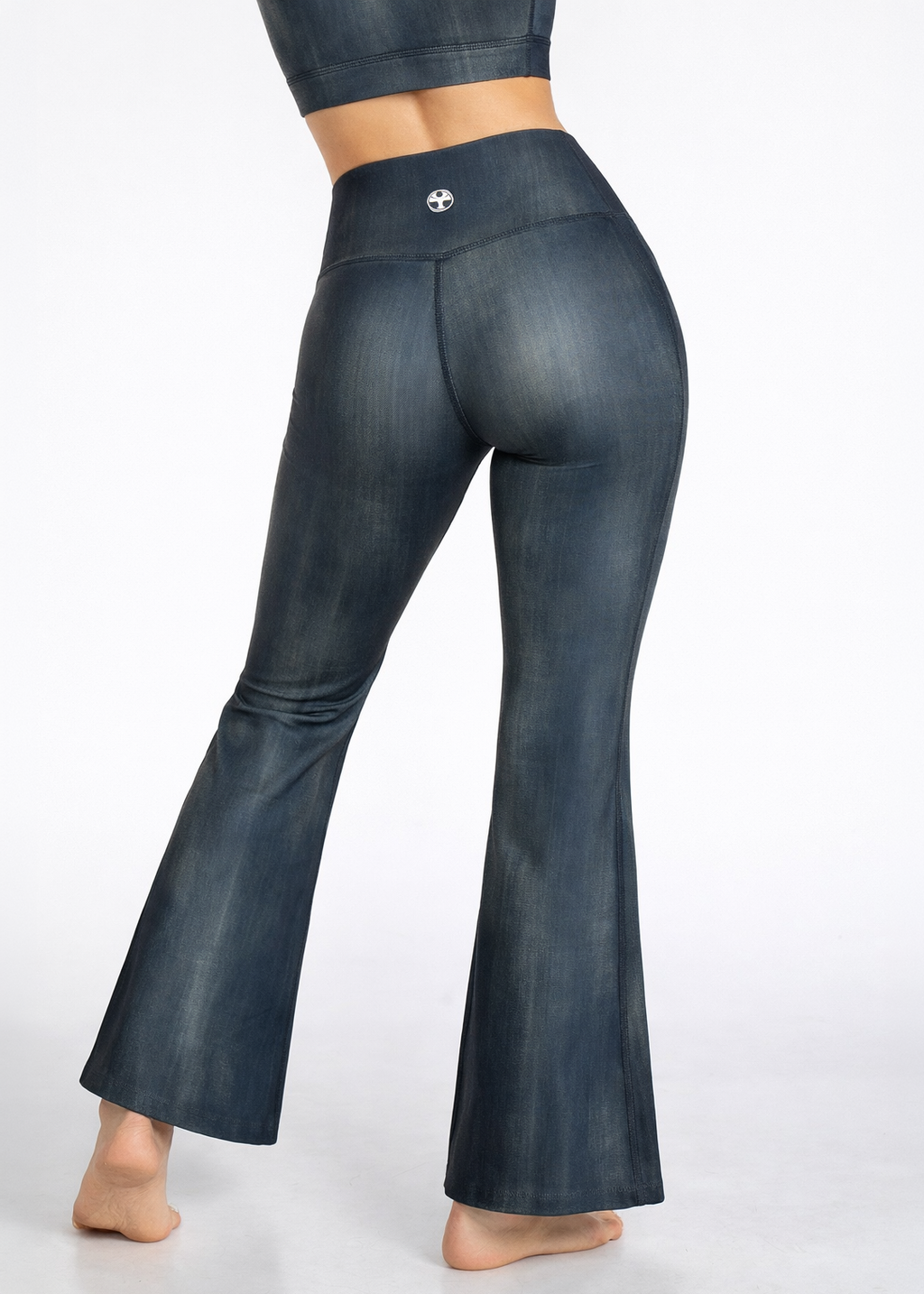 Vintage Denim Flare Leggings