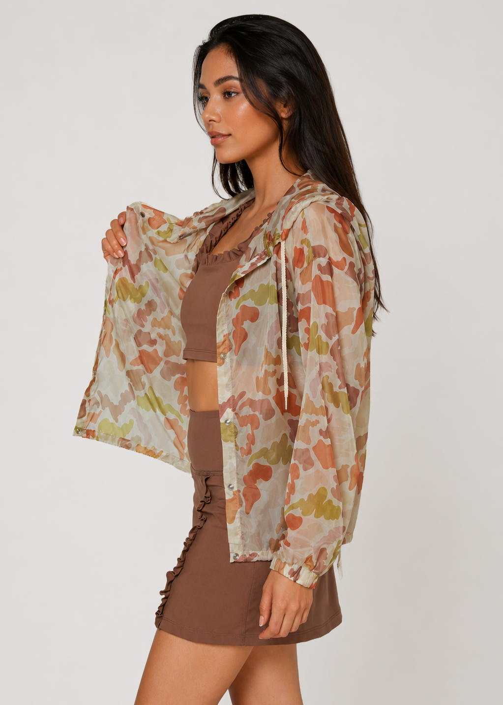 Natural Camo Windbreaker