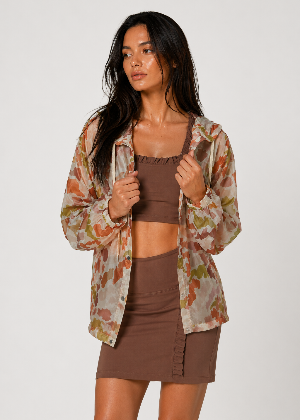 Natural Camo Windbreaker