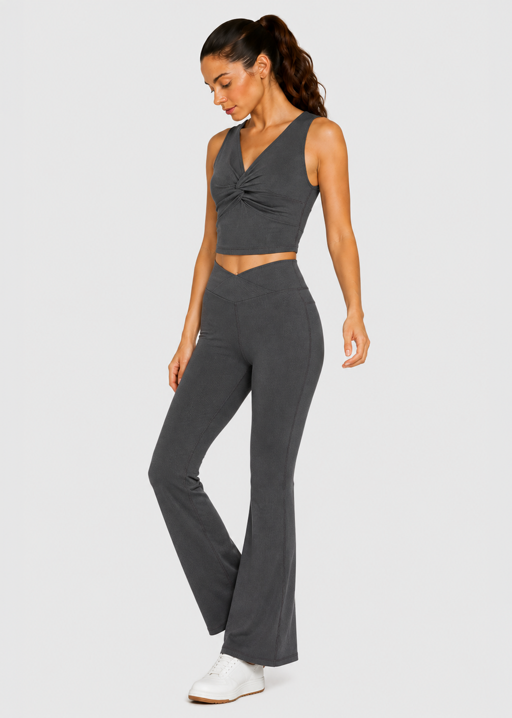 Cross Front Flare Leggings