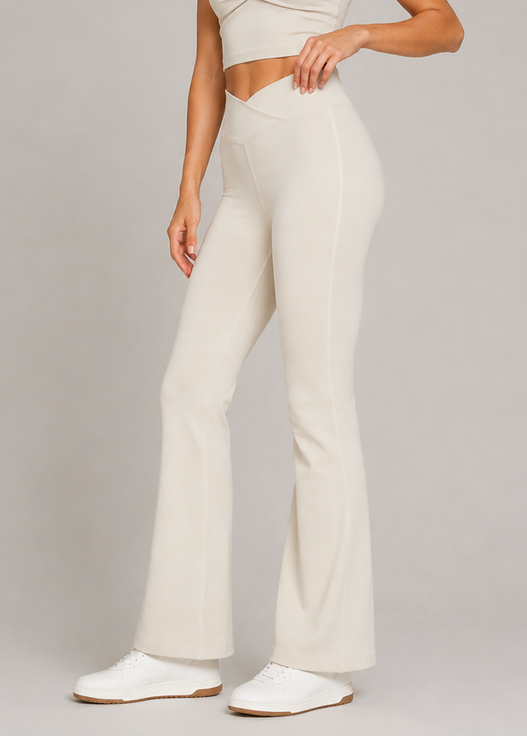 Cross Front Flare Leggings