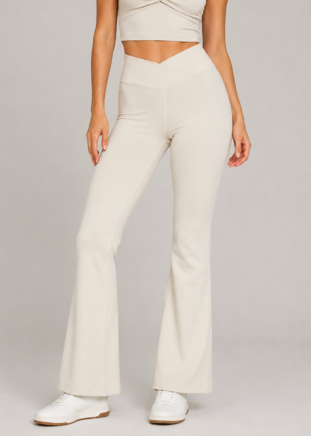 Cross Front Flare Leggings