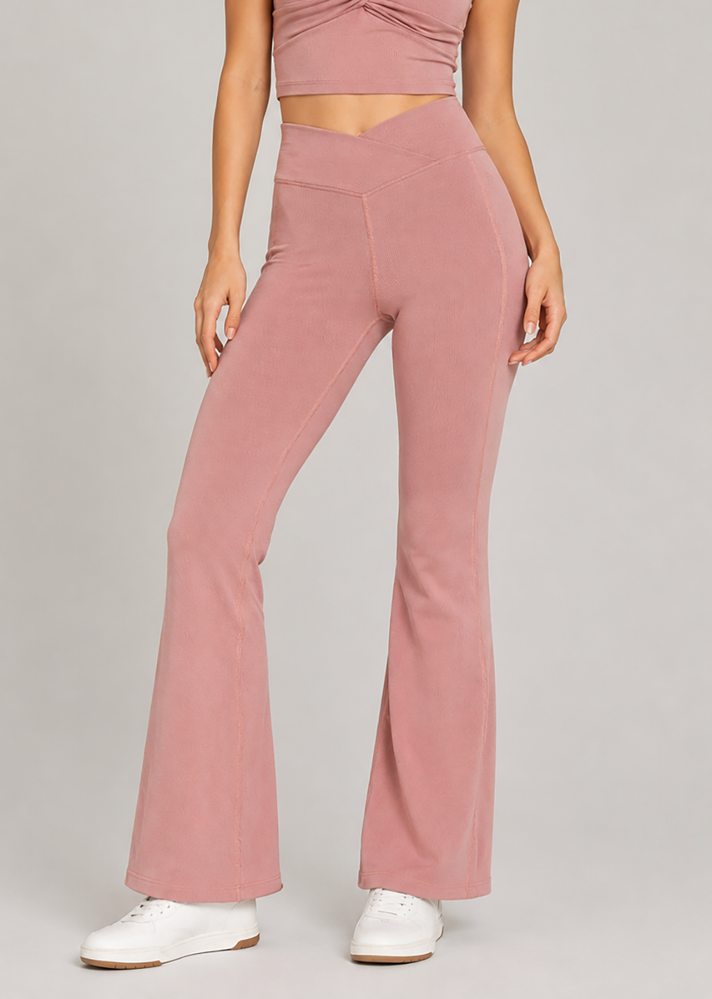 Cross Front Flare Leggings