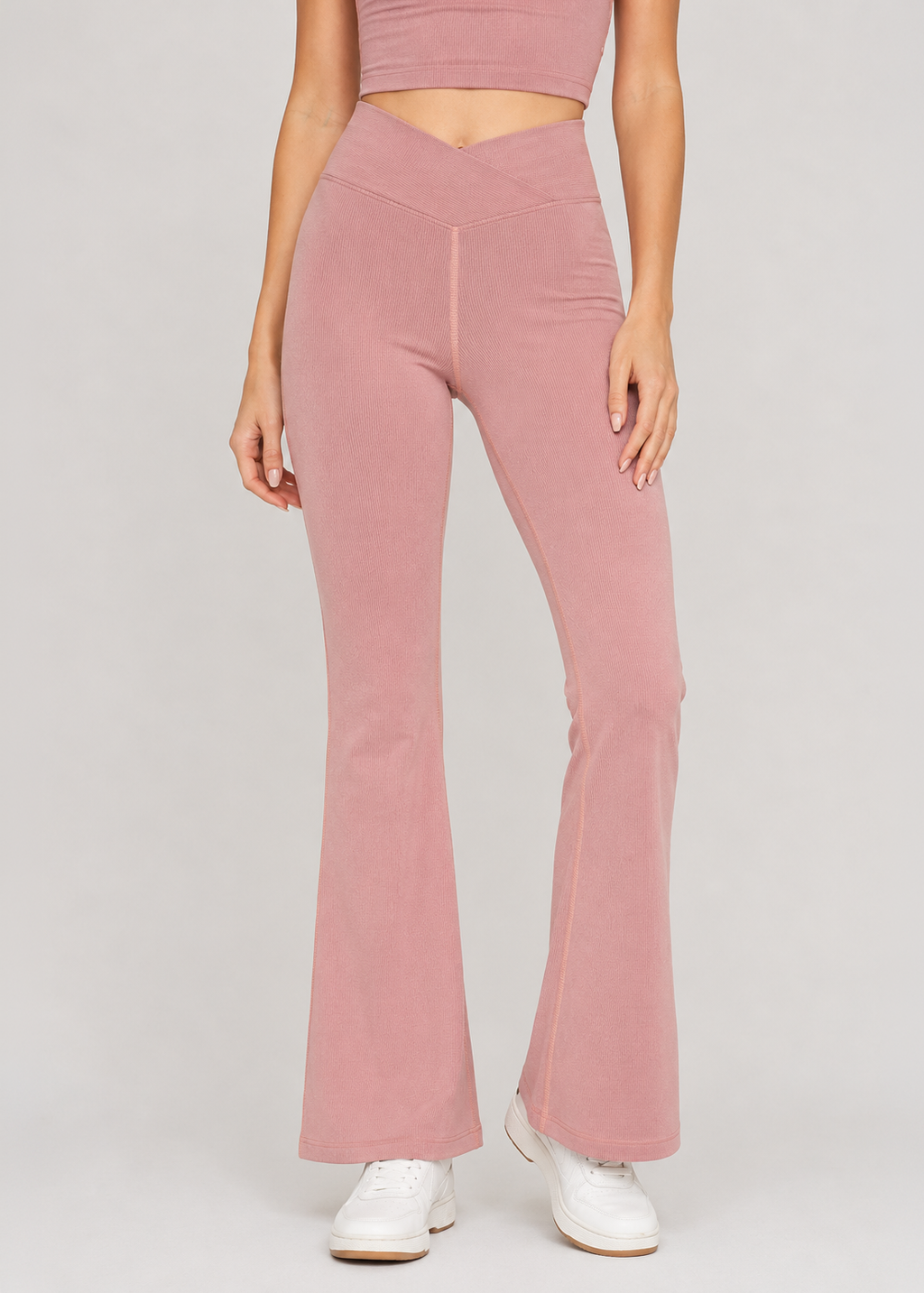 Cross Front Flare Leggings