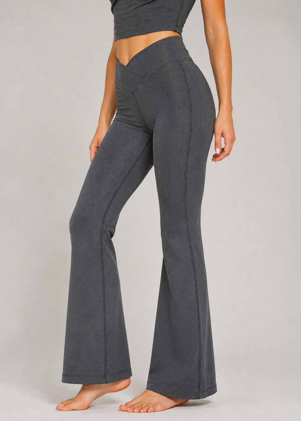 Cross Front Flare Leggings