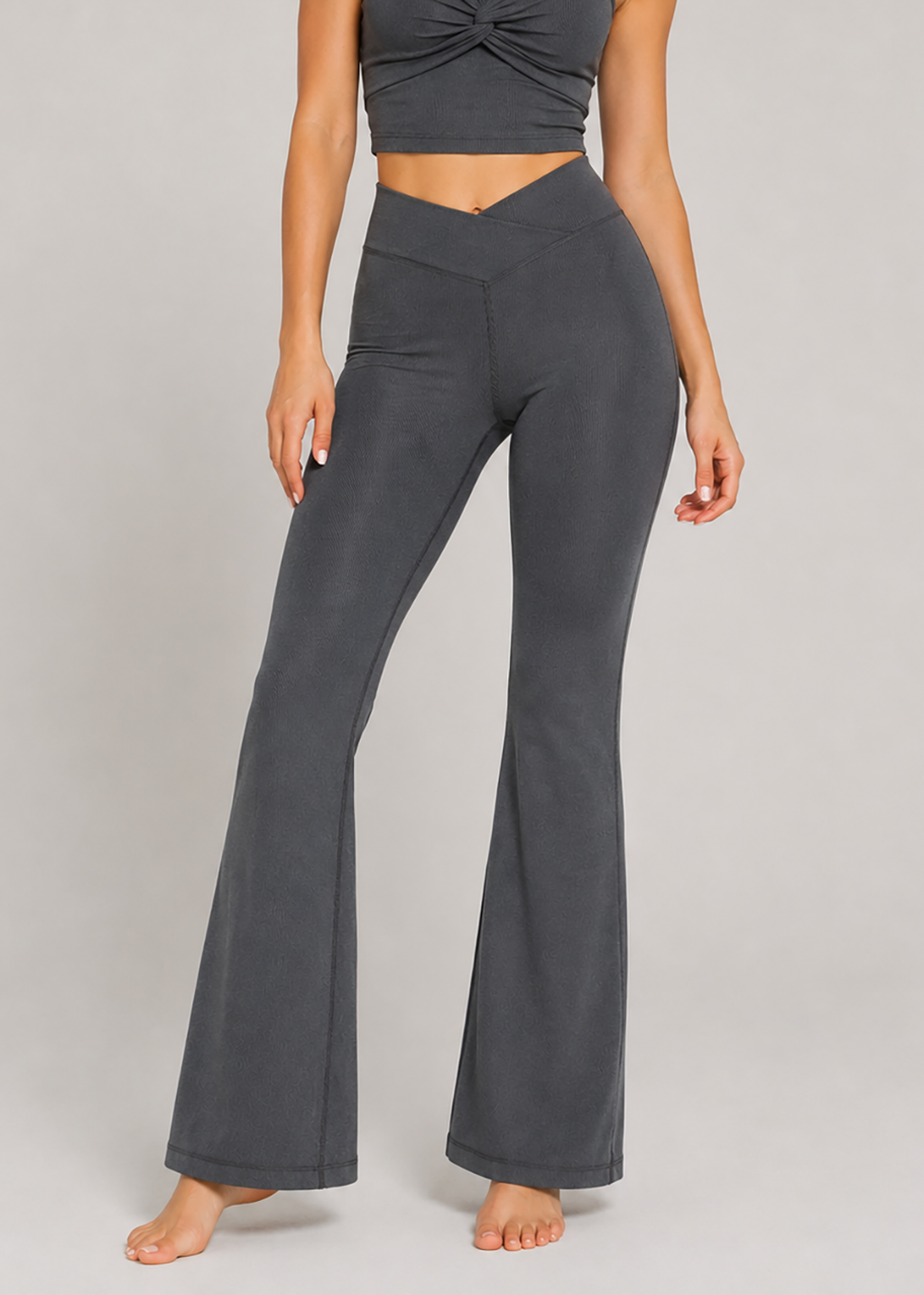 Cross Front Flare Leggings