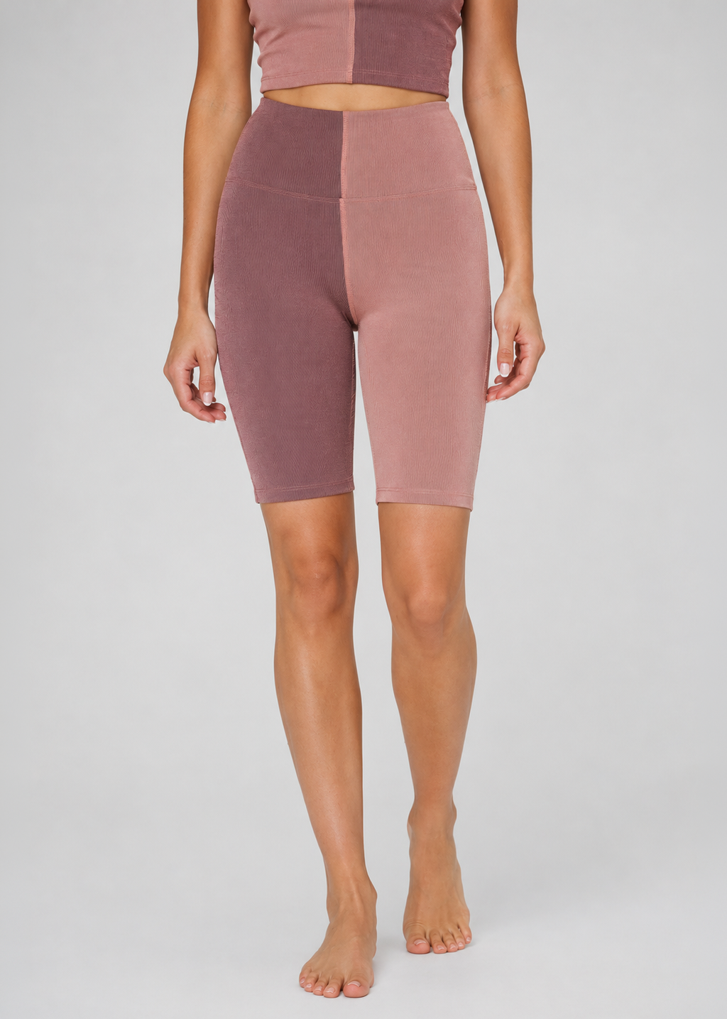 Two Tone Biker Shorts