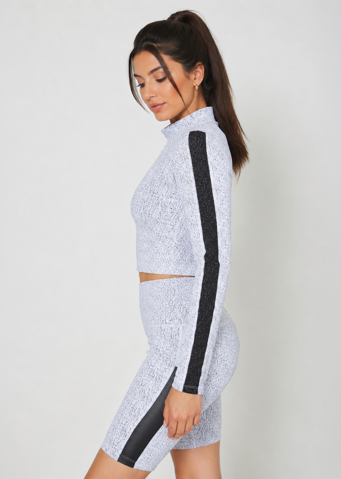 Mock Neck Crop Top