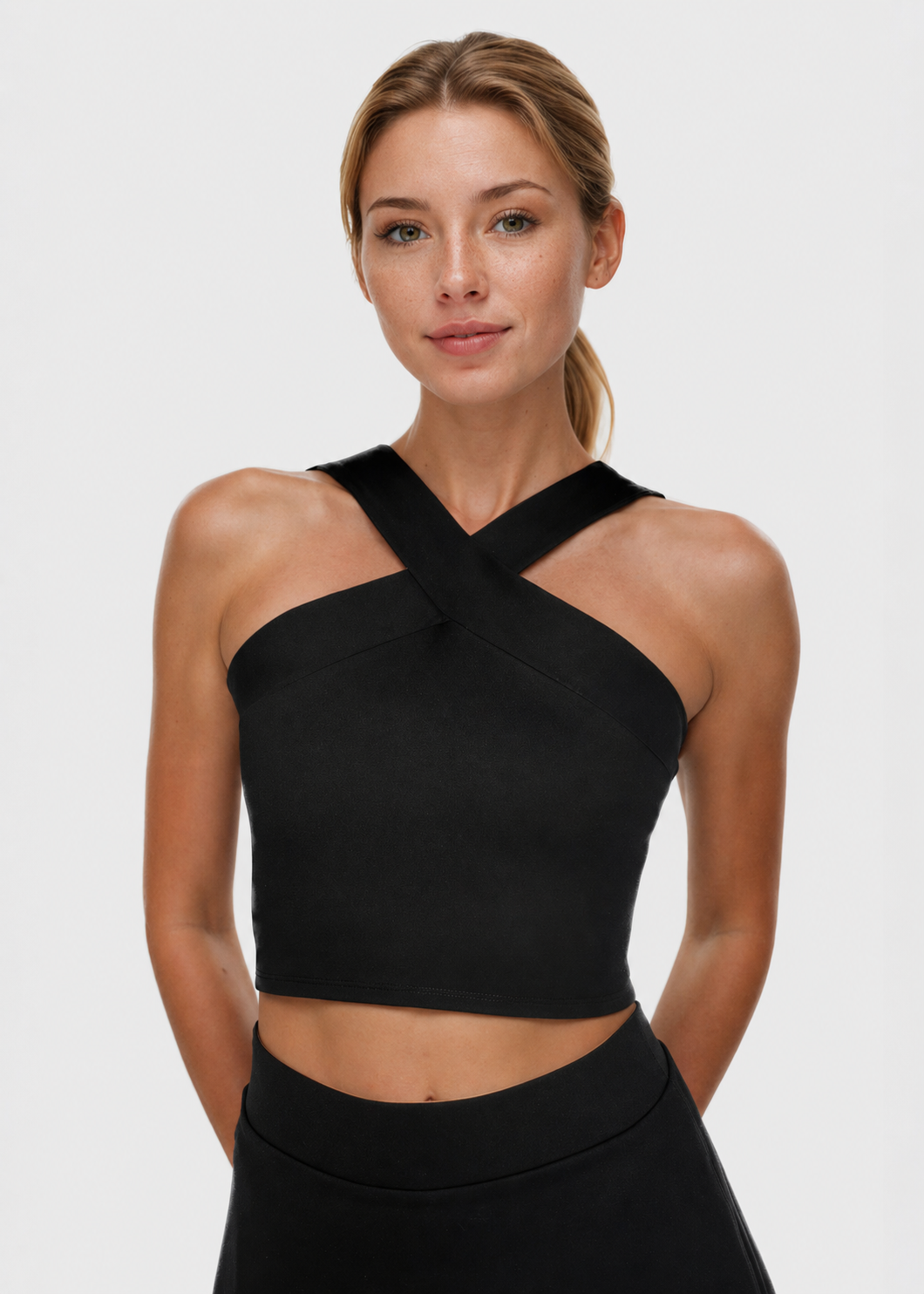 Criss Cross Tennis Crop Top