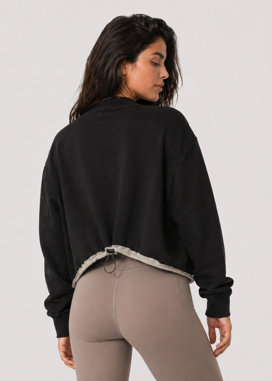 Lux Terry Crop Jacket
