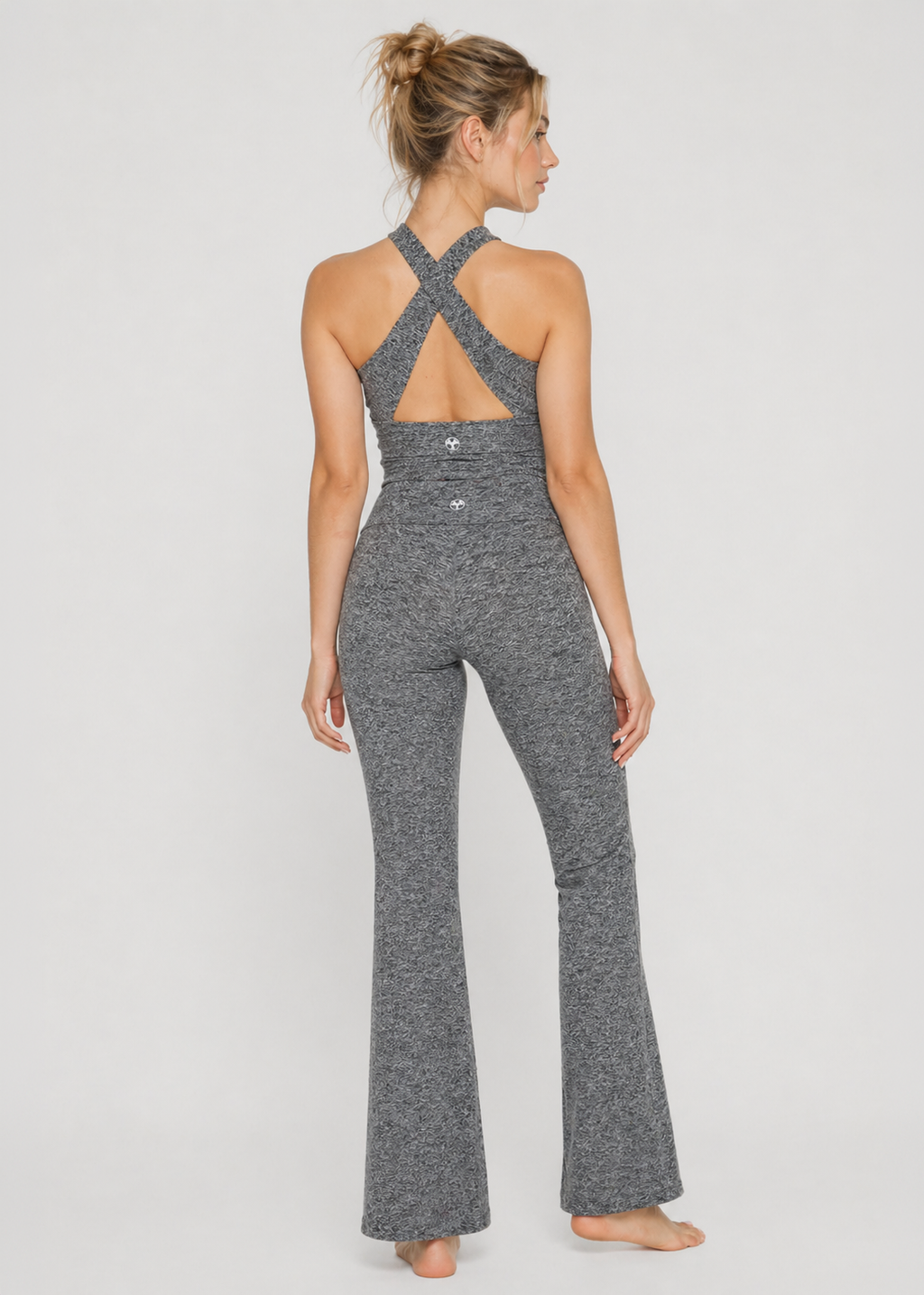 Soft Heather Jersey Flare Leggings