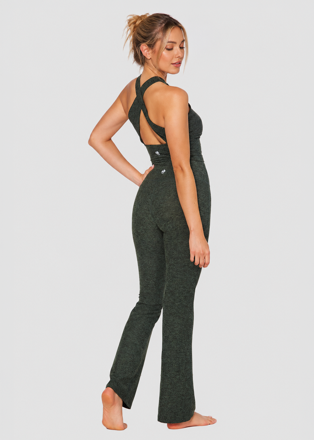 Soft Heather Jersey Flare Leggings