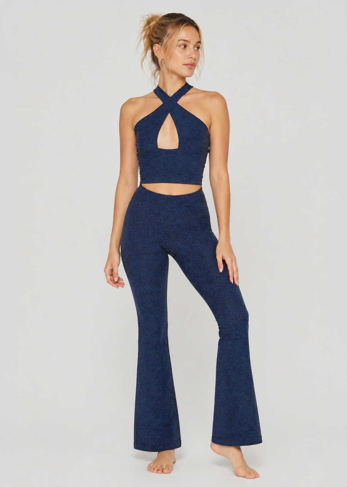 Soft Heather Jersey Flare Leggings