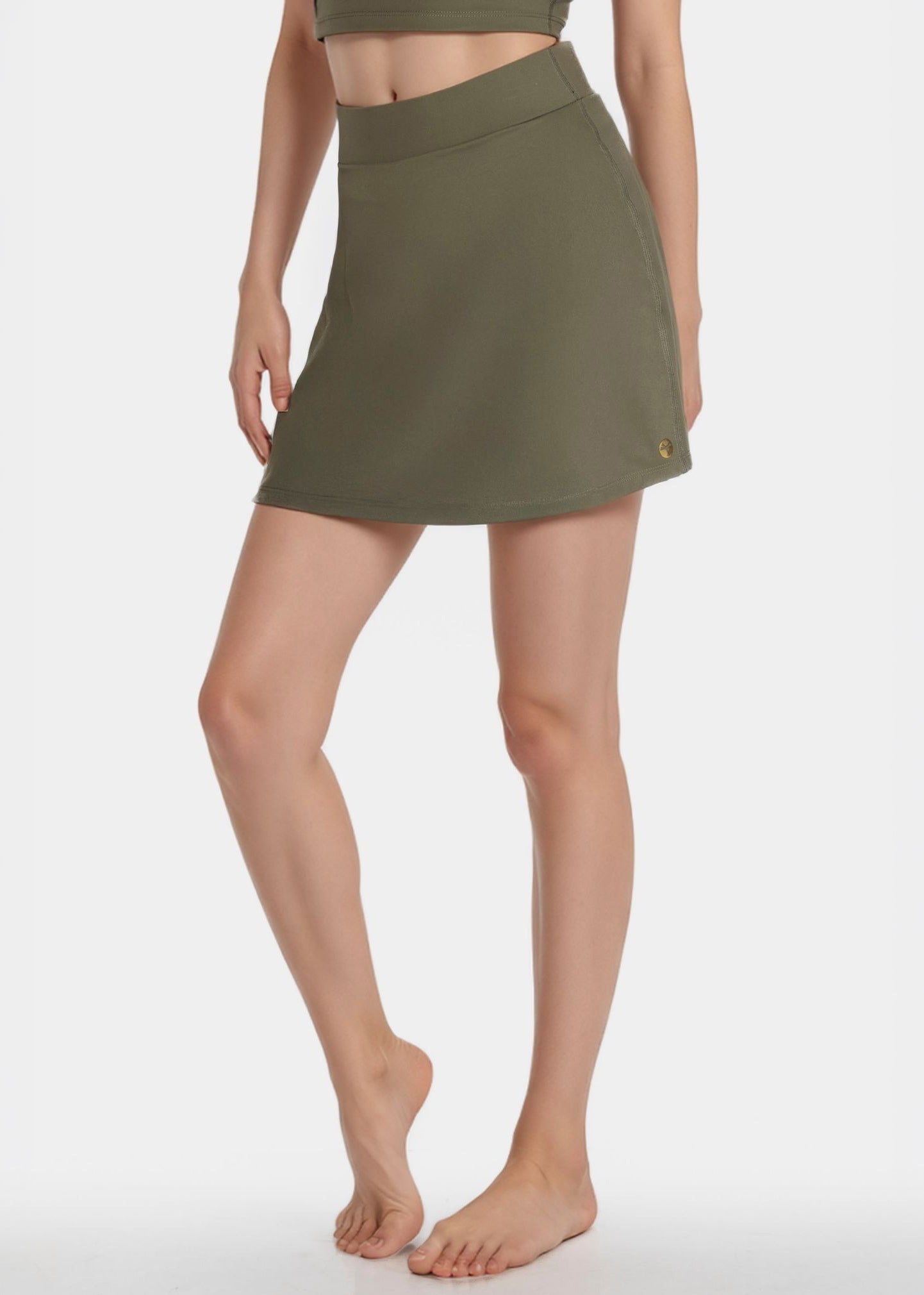 Built-in Pocket Short Tennis Skirt