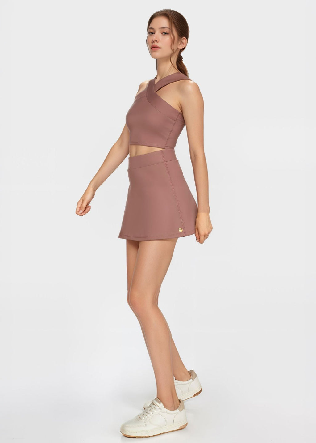 Built-in Pocket Short Tennis Skirt