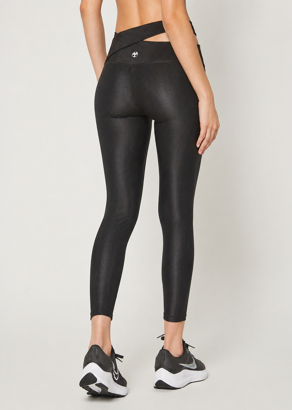 Ribbed Cross Over Waist Leggings