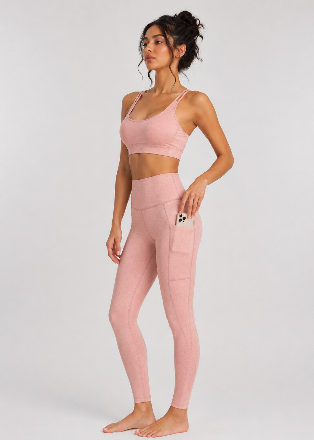 Stretch Heather Pocket Legging