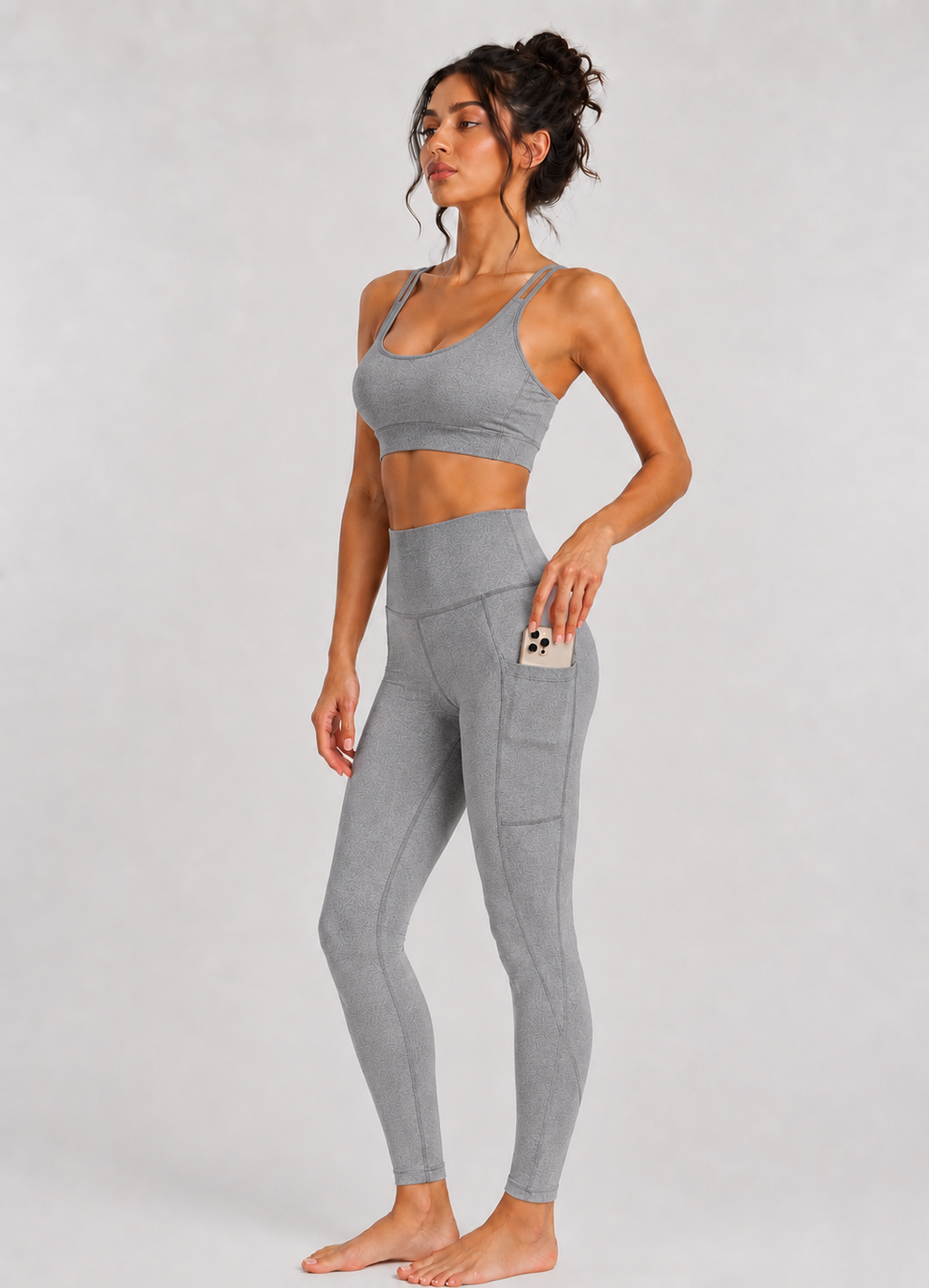 Stretch Heather Pocket Legging