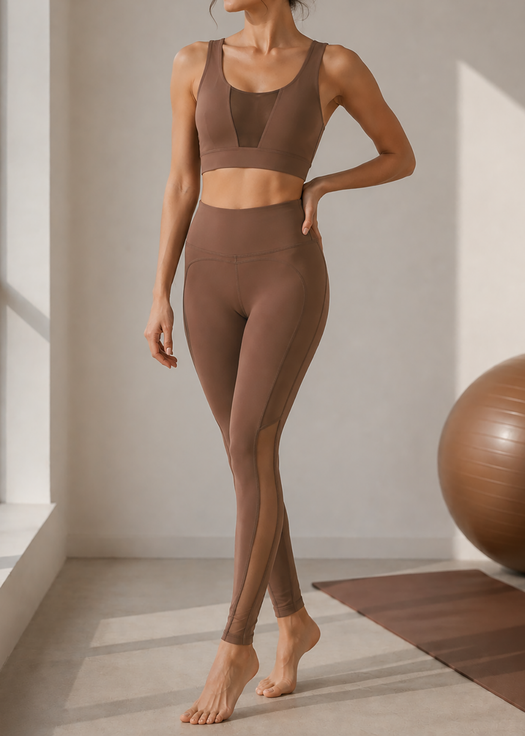 Slim Mesh Leggings