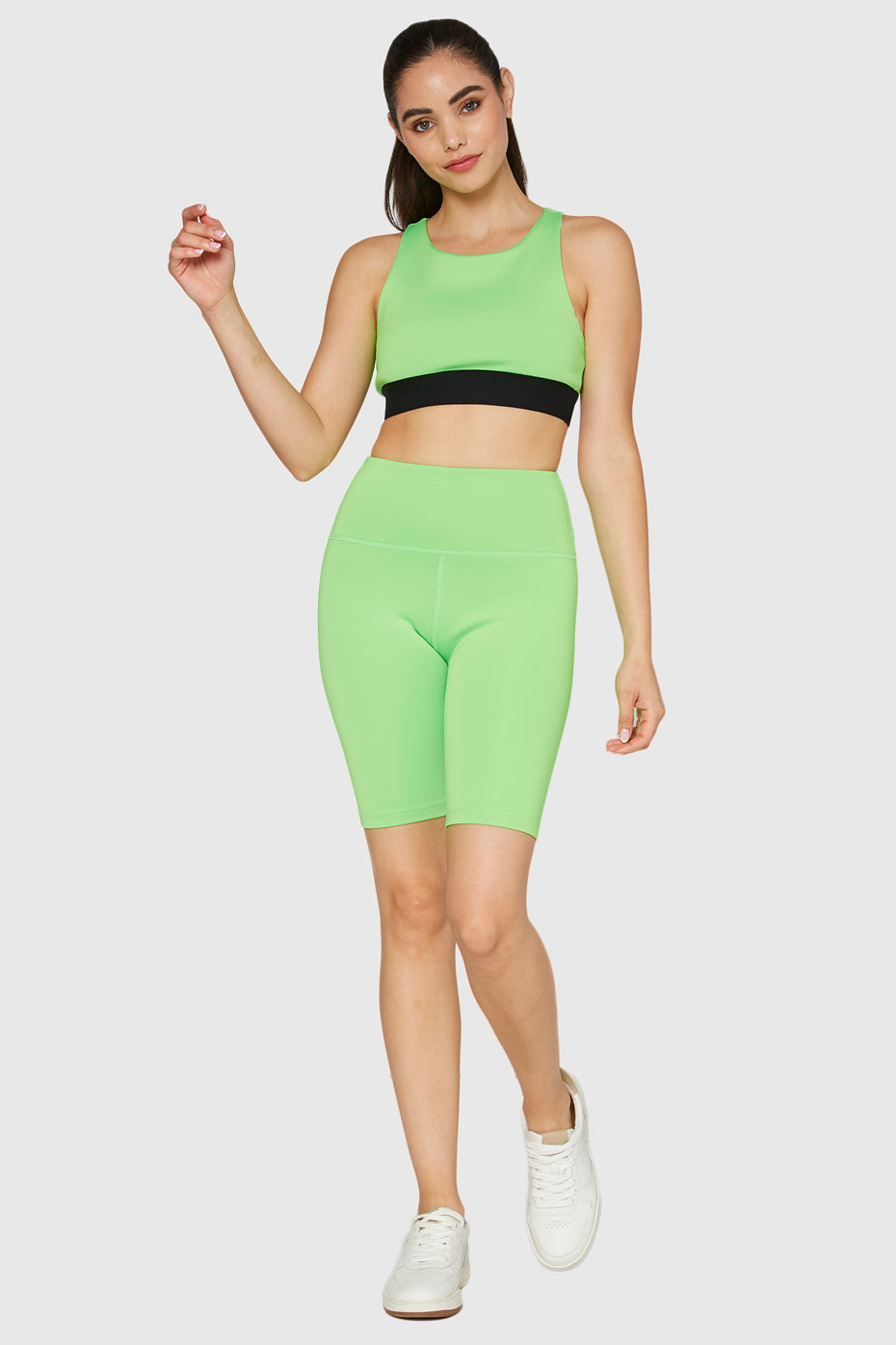 High-Rise Scuba Biker Shorts