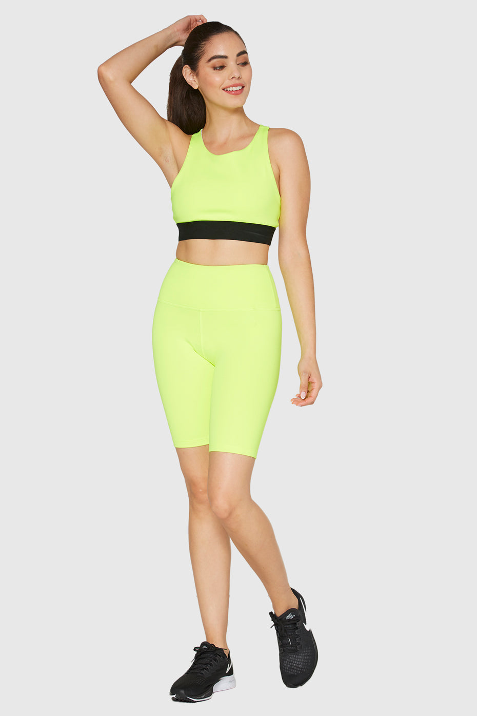 High-Rise Scuba Biker Shorts