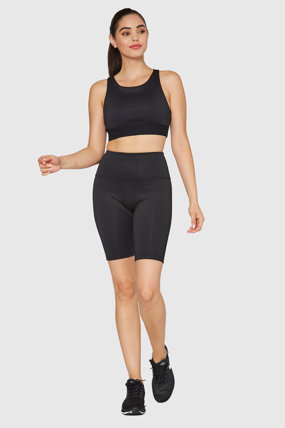 High-Rise Scuba Biker Shorts