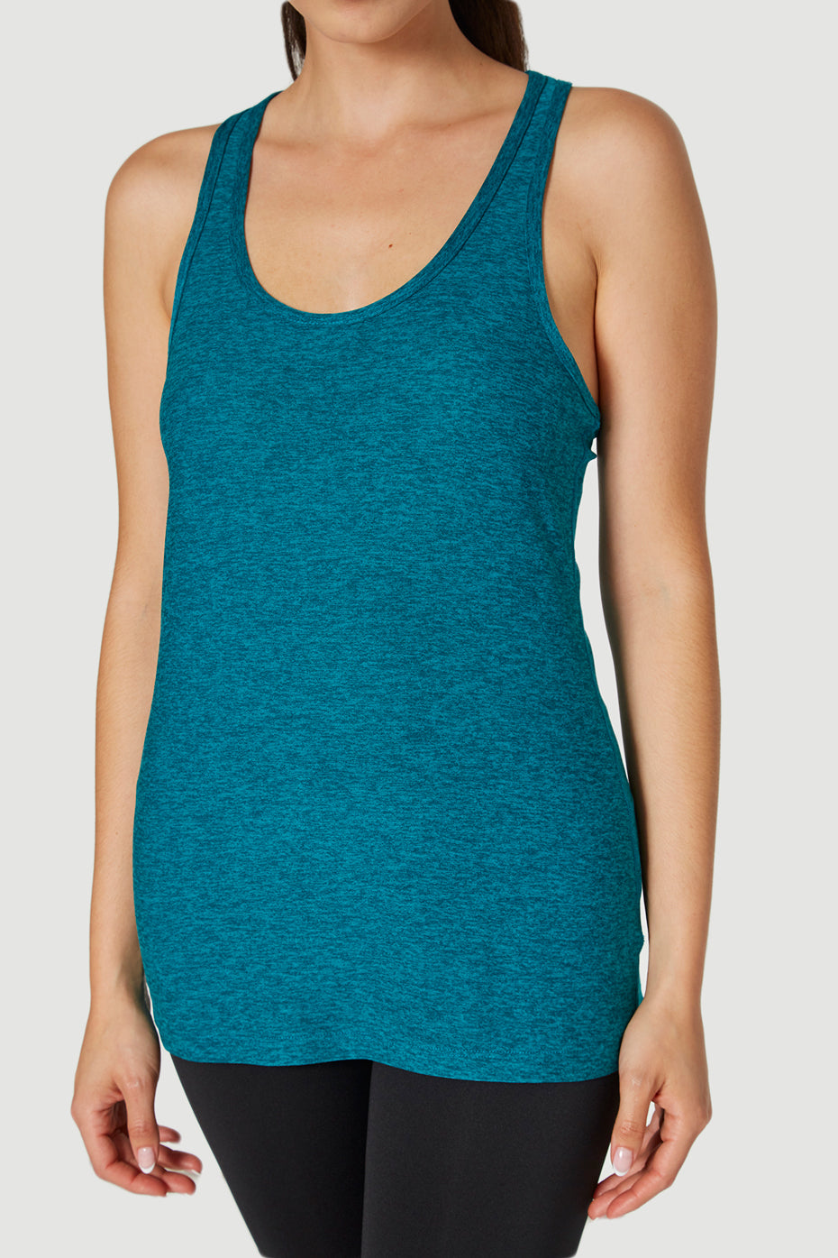 Light Heather Racer Tank