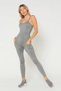 Sculpted Scoop-Neck Romper