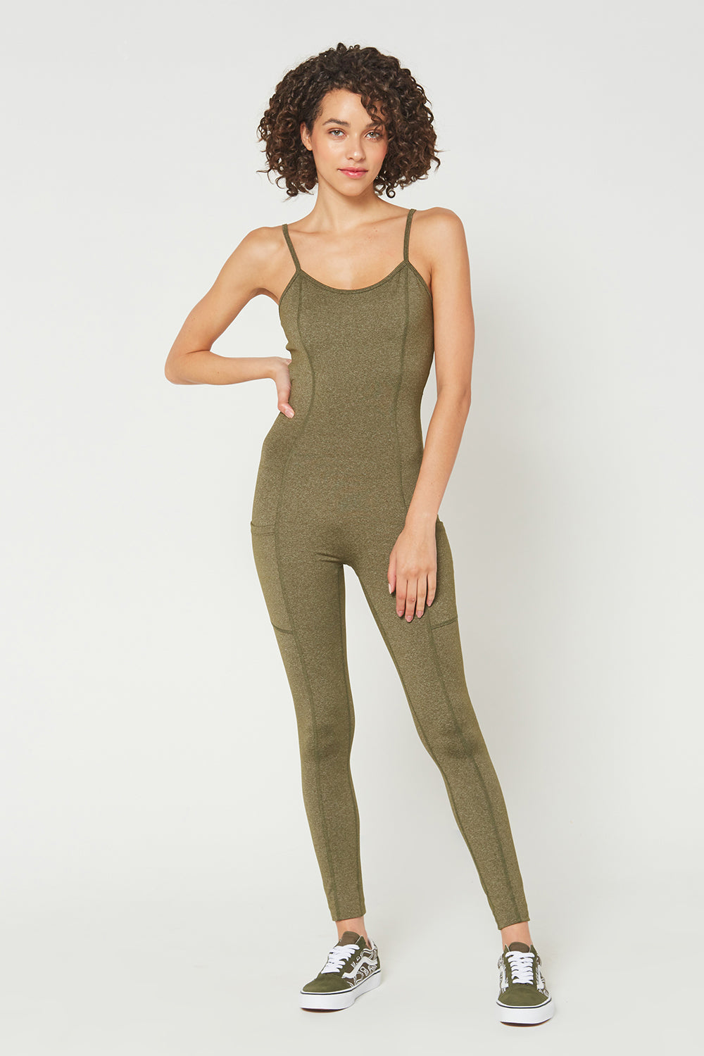 Sculpted Scoop-Neck Romper