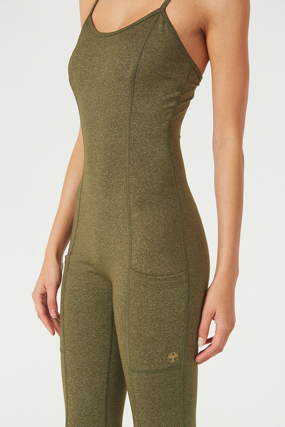 Sculpted Scoop-Neck Romper